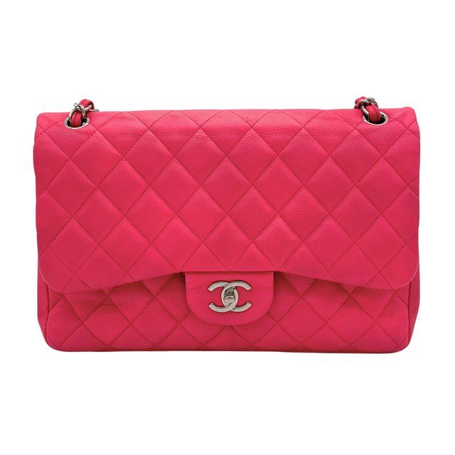Chanel – Timeless Jumbo Double Flap 30 cm Cuir Caviar Rose