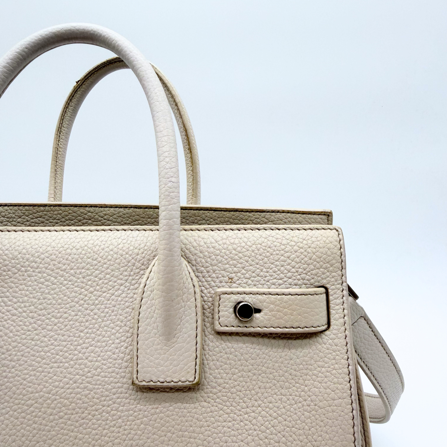 Saint Laurent – Sac de Jour Baby Blanc Cassé
