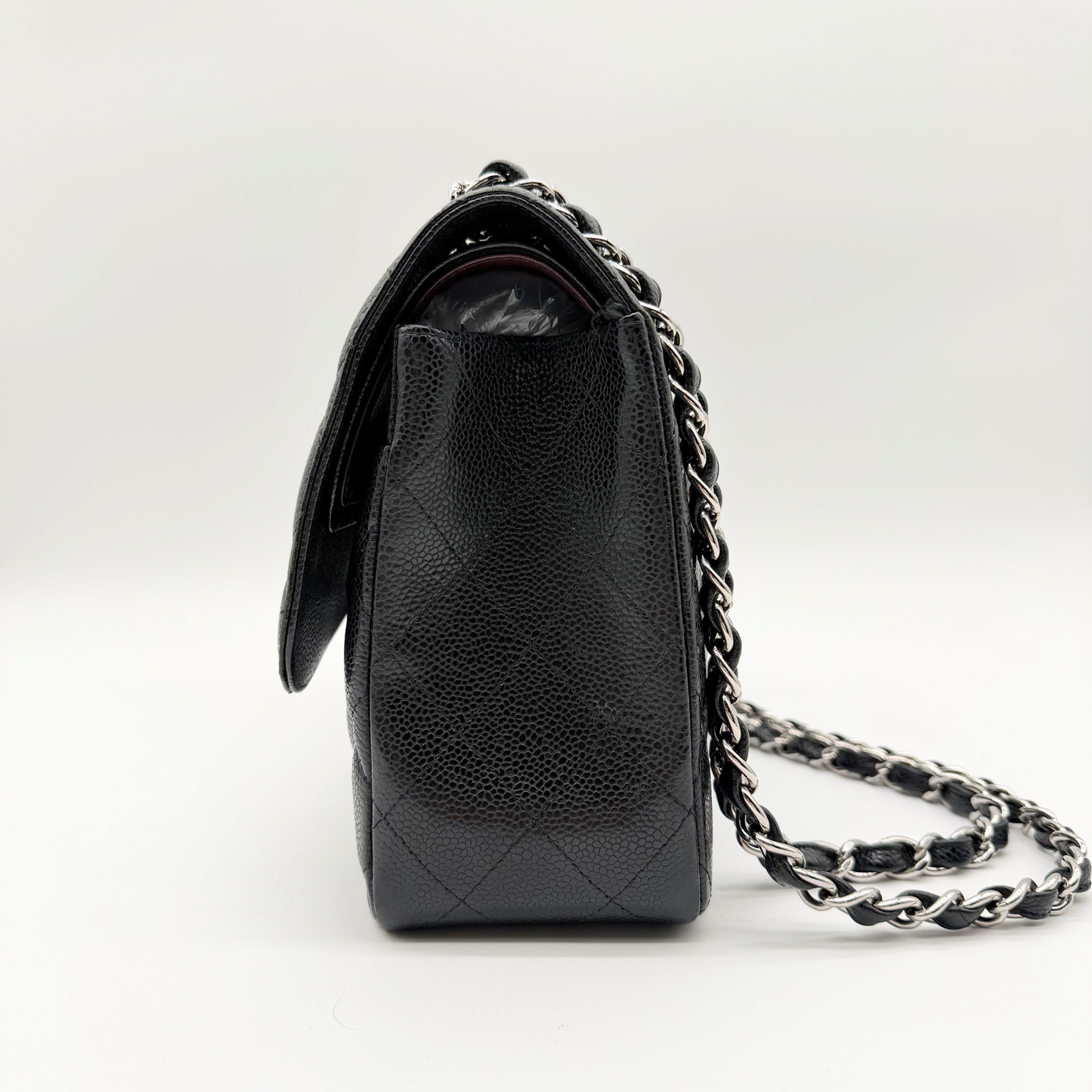Chanel – Timeless Jumbo Double Flap 30 cm Cuir Caviar Noir