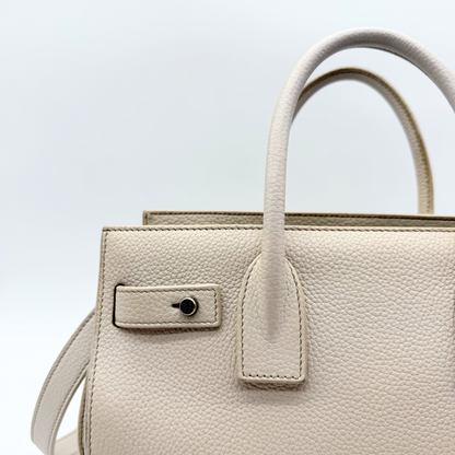 Saint Laurent – Sac de Jour Baby Blanc Cassé