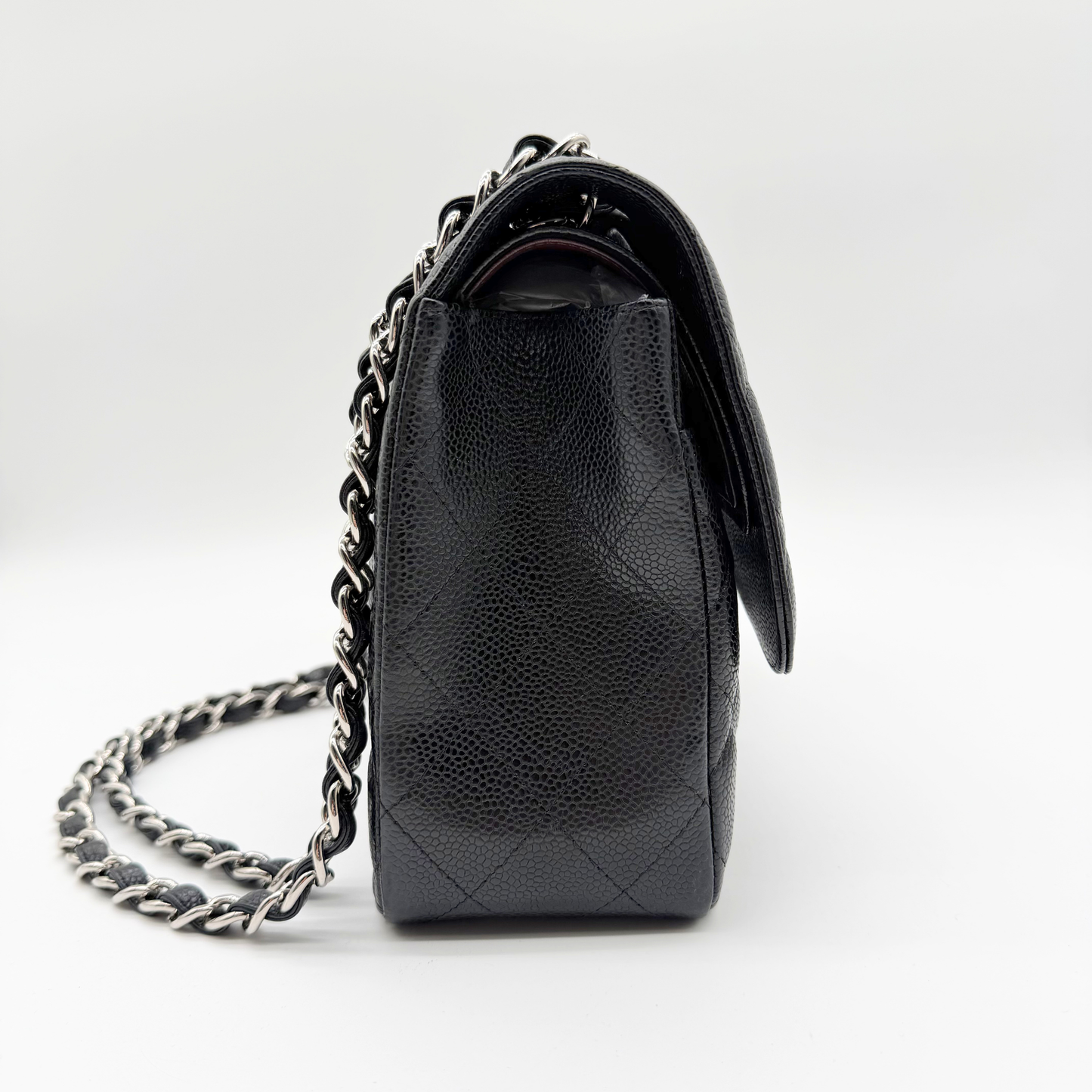 Chanel – Timeless Jumbo Double Flap 30 cm Cuir Caviar Noir