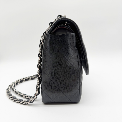 Chanel – Timeless Jumbo Double Flap 30 cm Cuir Caviar Noir