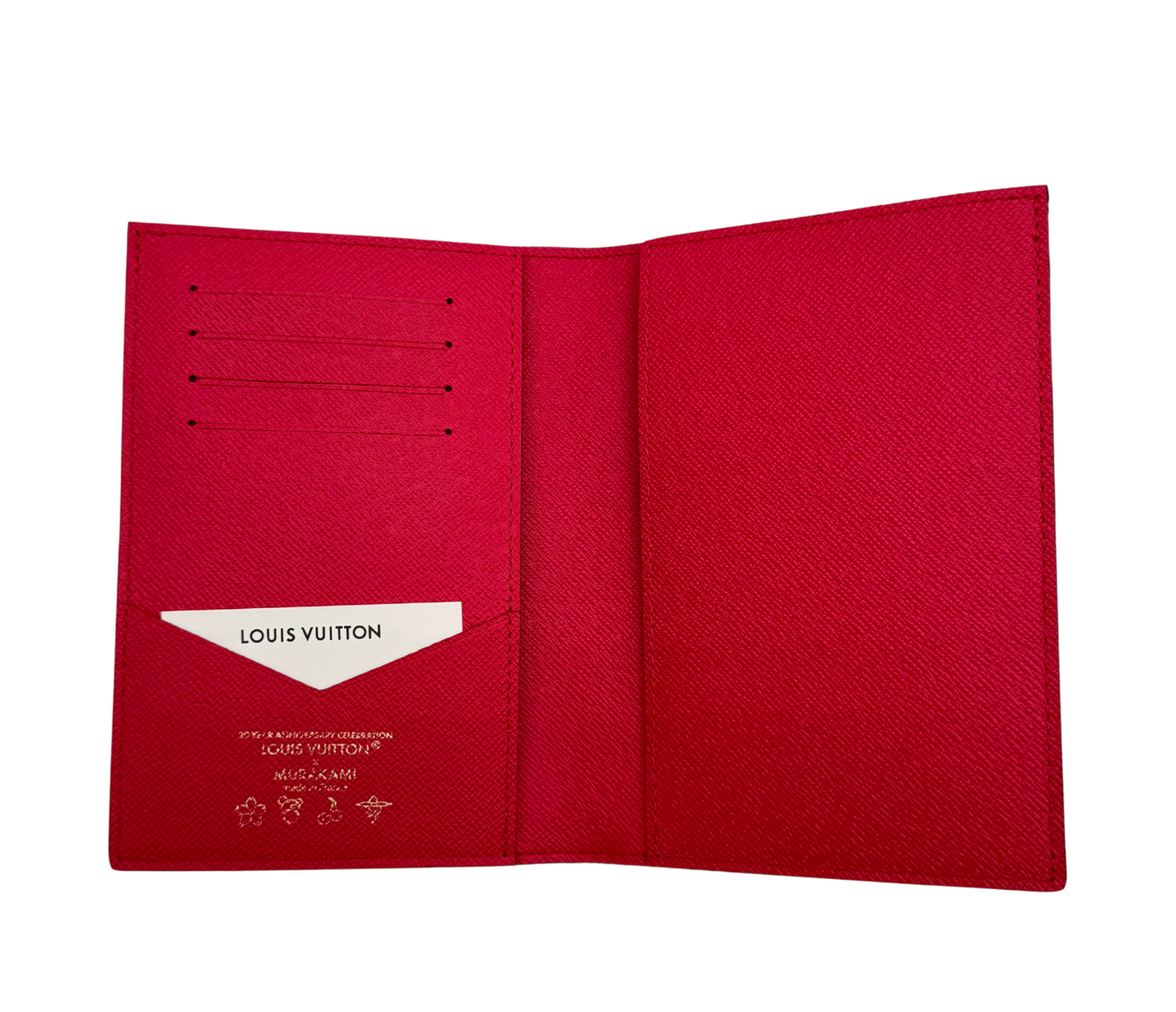 Louis Vuitton x Takashi Murakami Cherry Passport Cover Brown Monogram