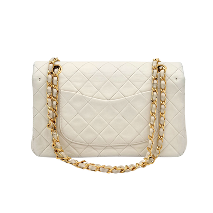 Chanel – Timeless Classique 25 cm Cuir Blanc