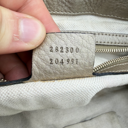 Gucci - Sac GG Canvas Beige Double Porté