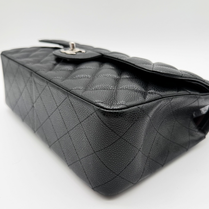 Chanel – Timeless Jumbo Double Flap 30 cm Cuir Caviar Noir