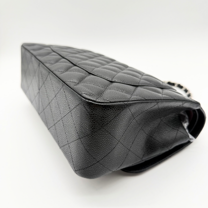 Chanel – Timeless Jumbo Double Flap 30 cm Cuir Caviar Noir