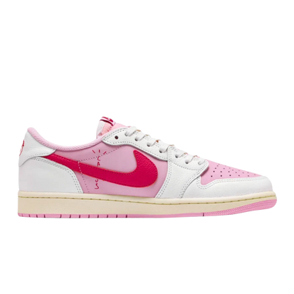 Air Jordan 1 Retro Low OG SP Travis Scott Sail Tropical Pink