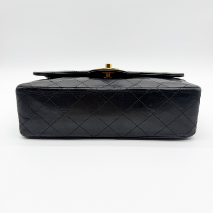 Chanel – Timeless Double Flap 23 cm Cuir Matelassé Noir