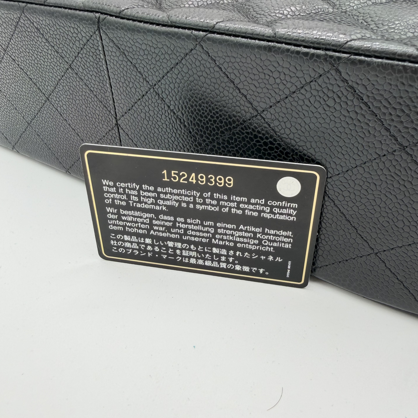 Chanel – Timeless Jumbo Double Flap 30 cm Cuir Caviar Noir
