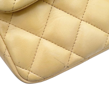 Chanel – Timeless Jumbo Double Flap 30 cm Cuir d’Agneau Beige