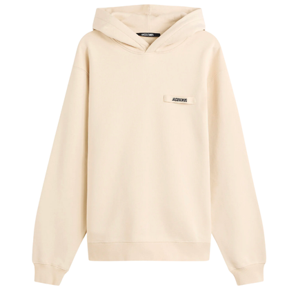 Jacquemus – Hoodie Le Sweatshirt Gros Grain écru