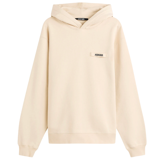 Jacquemus – Hoodie Le Sweatshirt Gros Grain écru