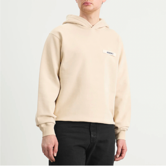 Jacquemus – Hoodie Le Sweatshirt Gros Grain écru