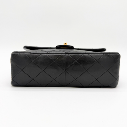 Chanel – Timeless Mini Square Classic Flap Cuir Noir Vintage