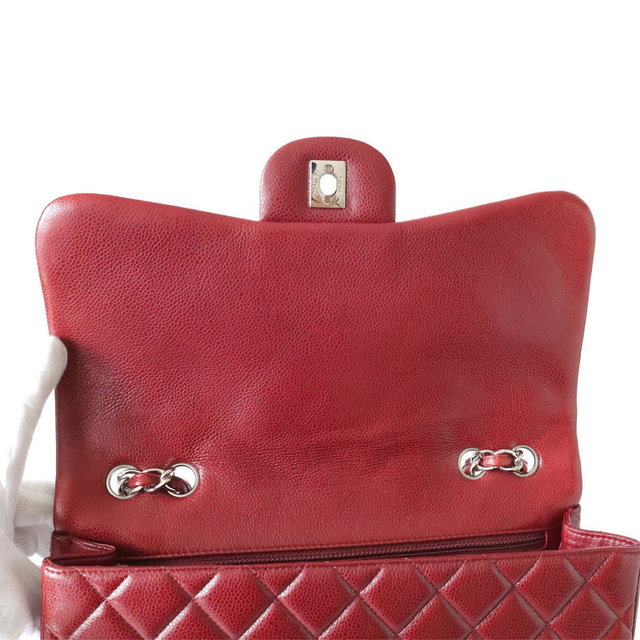 Chanel – Timeless Jumbo Classique Cuir Caviar Rouge Bordeaux