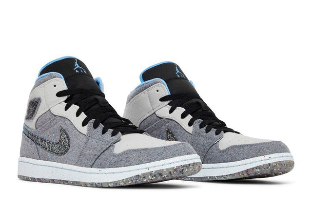 Air Jordan 1 Mid Crater Grey University Blue