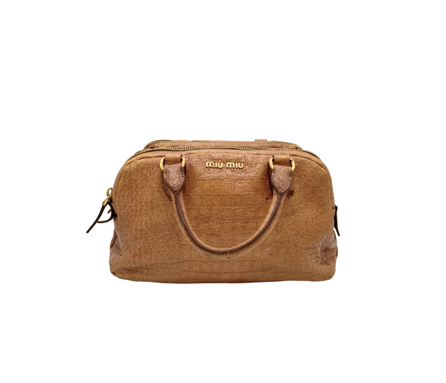 Miu Miu – Boston Cuir Effet Crocodile