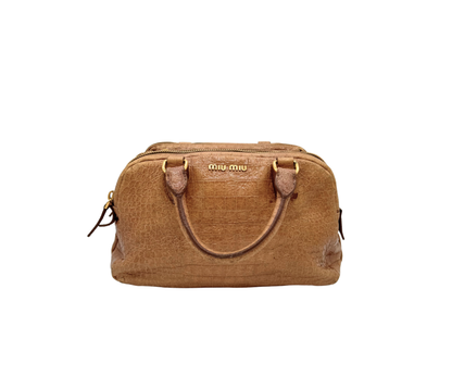 Miu Miu – Boston Cuir Effet Crocodile