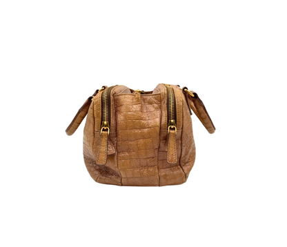 Miu Miu – Boston Cuir Effet Crocodile
