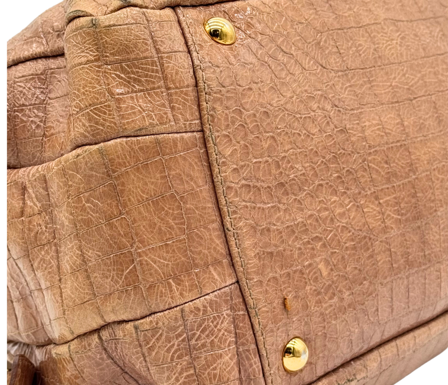 Miu Miu – Boston Cuir Effet Crocodile