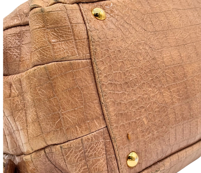 Miu Miu – Boston Cuir Effet Crocodile