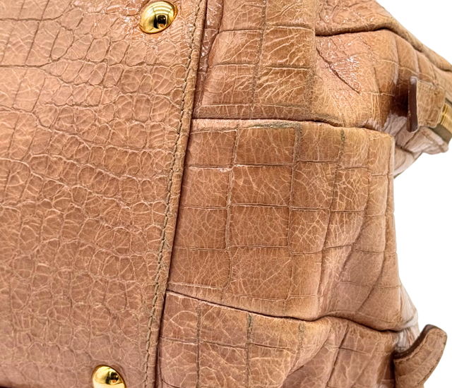 Miu Miu – Boston Cuir Effet Crocodile