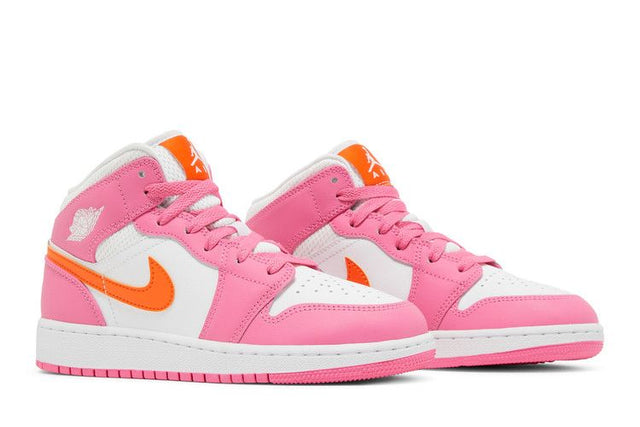 Air Jordan 1 Mid Pinksicle Safety Orange