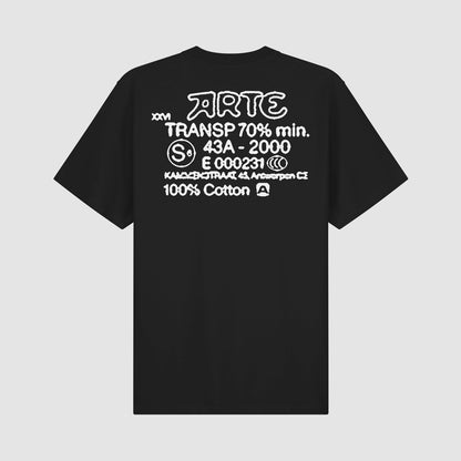 T-shirt Serial Stamp noir Arte Antwerp