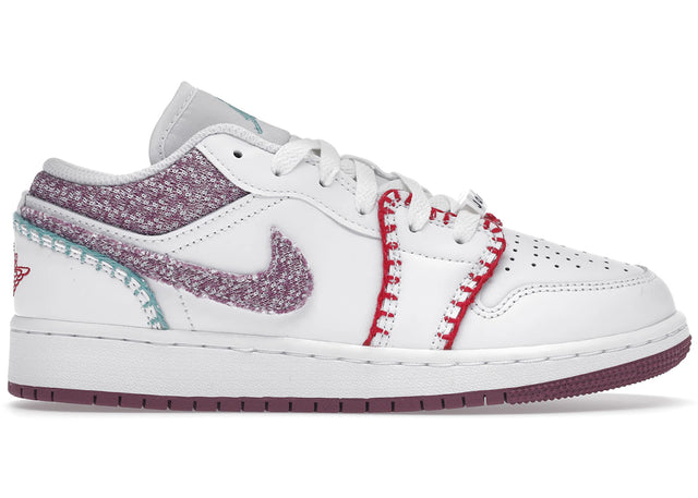 Air Jordan 1 Low White Light Bordeaux