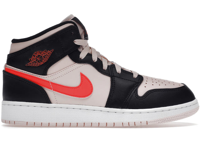 Air Jordan 1 Mid Black Pink Crimson