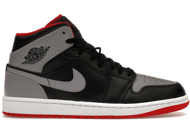 Air Jordan 1 Mid Black Grey Red