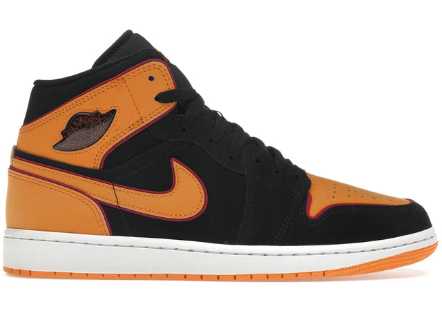 Air Jordan 1 Mid Fat Tongue Black Orange