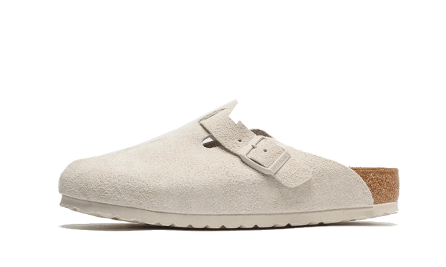 Birkenstock Boston Suede Antique White