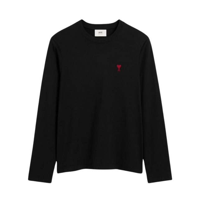 Ami T-Shirt à Manches Longues Noir