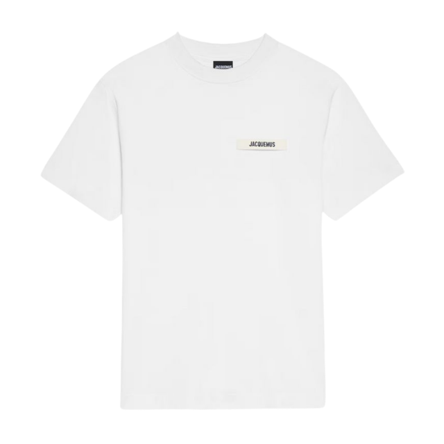 Jacquemus T-Shirt Blanc Logo Ruban
