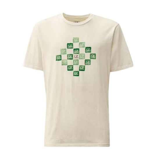 C.P Company - T-shirt à Logo Imprimé En Jersey Blanc