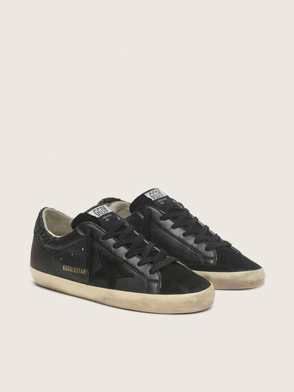 Golden Goose Super-Star nappa noir pailleté