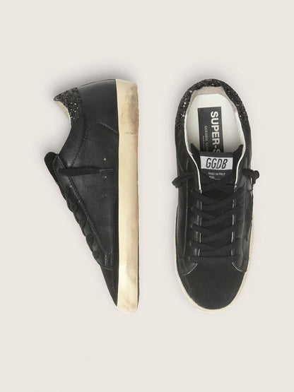 Golden Goose Super-Star nappa noir pailleté