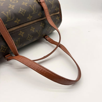 Louis Vuitton Papillon 30 Toile Monogram - détail zip et anses