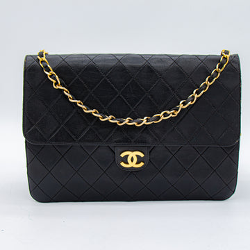 Chanel – Timeless Vintage Cuir Noir Matelassé