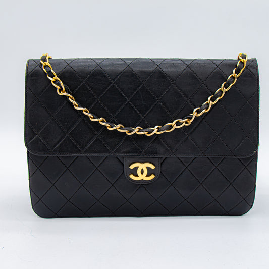 Chanel – Timeless Vintage Cuir Noir Matelassé