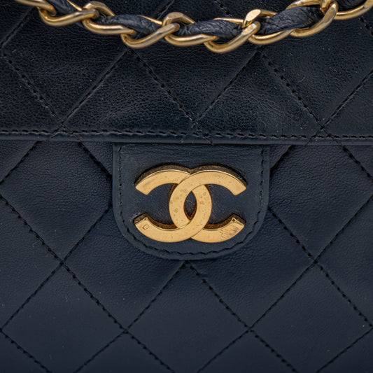 Chanel – Timeless Vintage Cuir Noir Matelassé