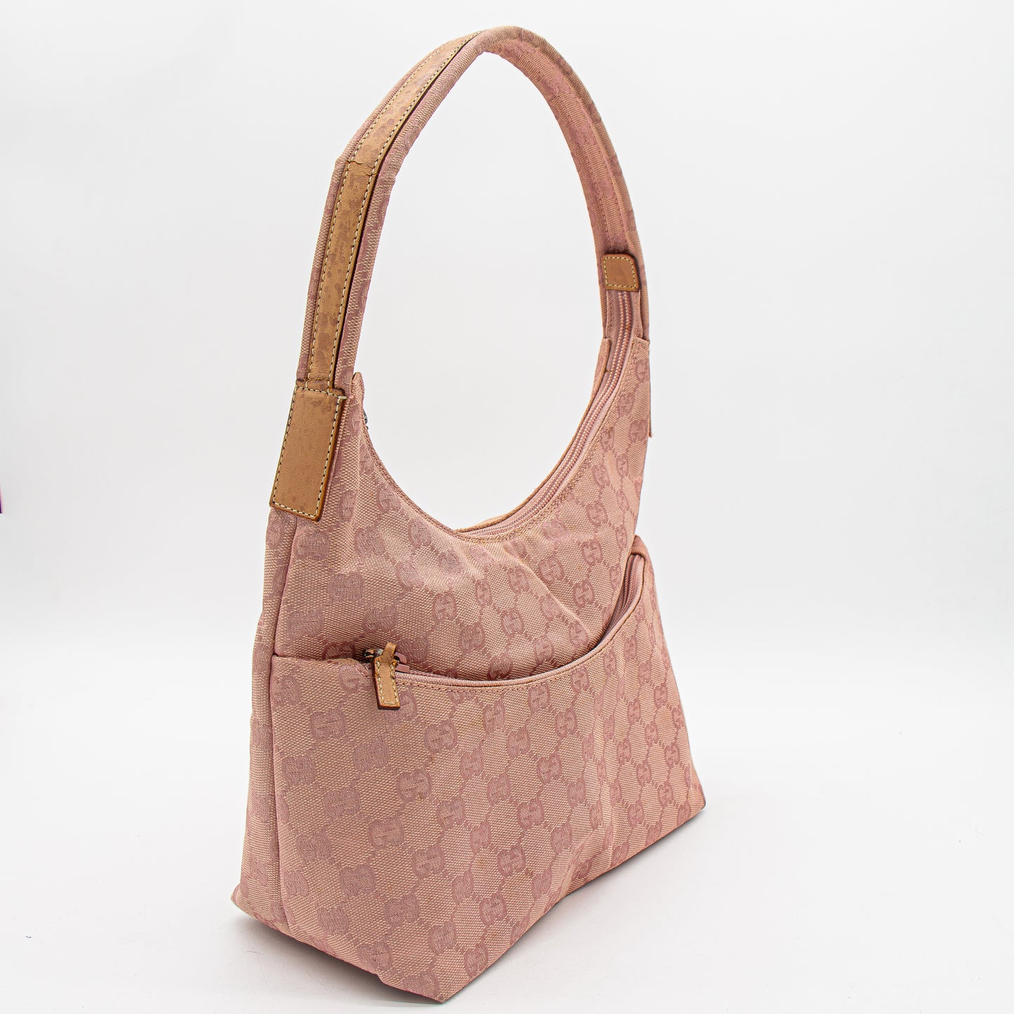 Gucci – Sac porté épaule GG Canvas Rose