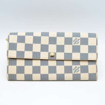 Louis Vuitton – Portefeuille Sarah Damier Azur