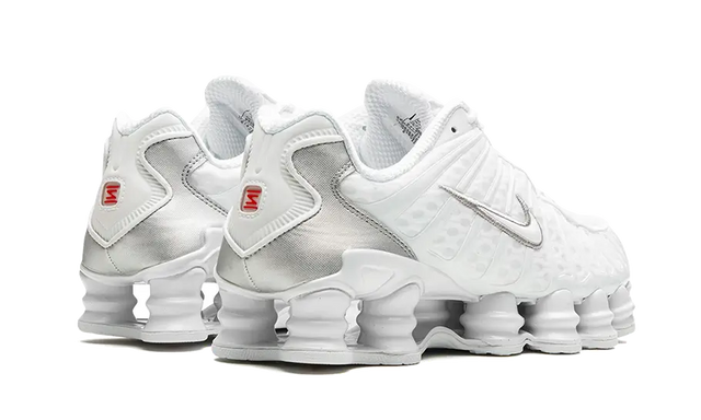 Nike Shox TL White Metallic Silver Max Orange