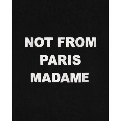 Sweat à capuche Drôle de Monsieur Slogan noir broderie dans le dos