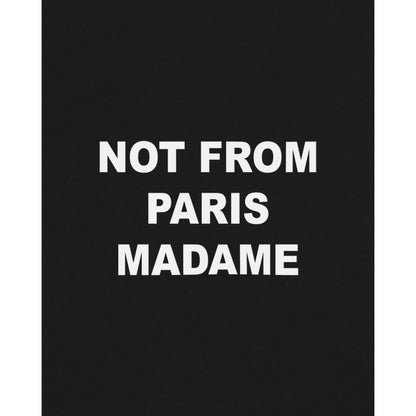 Sweat Drôle de Monsieur Slogan noir détail