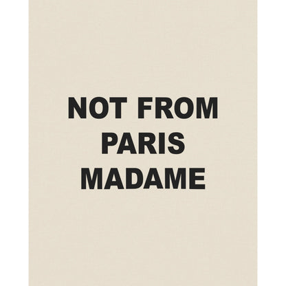 T-shirt Drôle de Monsieur Slogan beige détail
