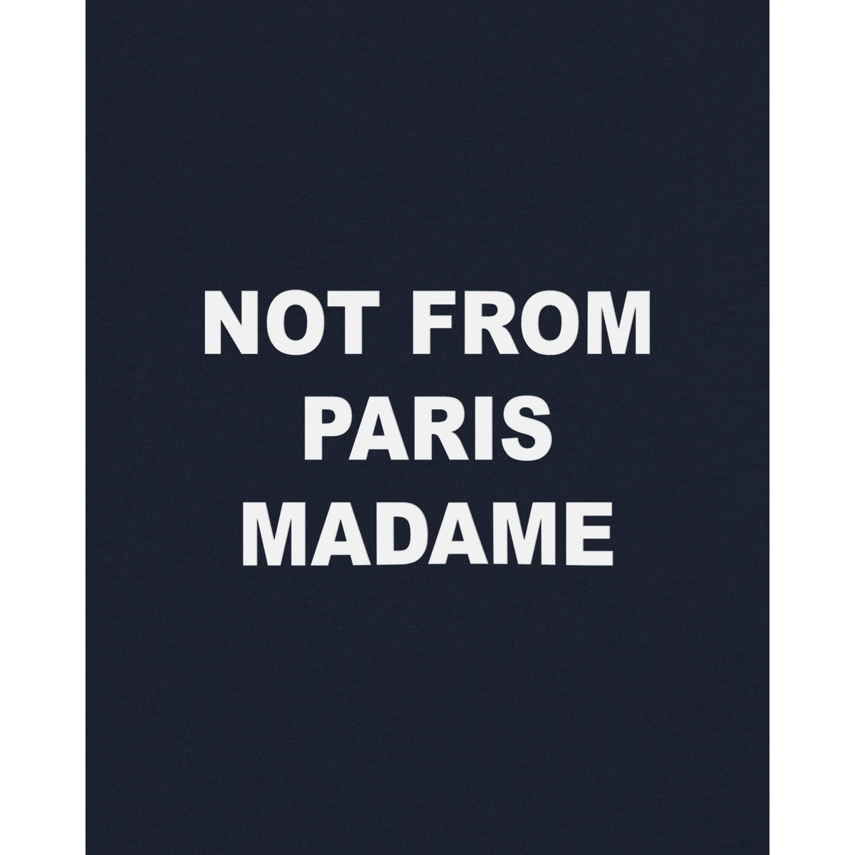 T-shirt Drôle de Monsieur Slogan bleu marine autre vue